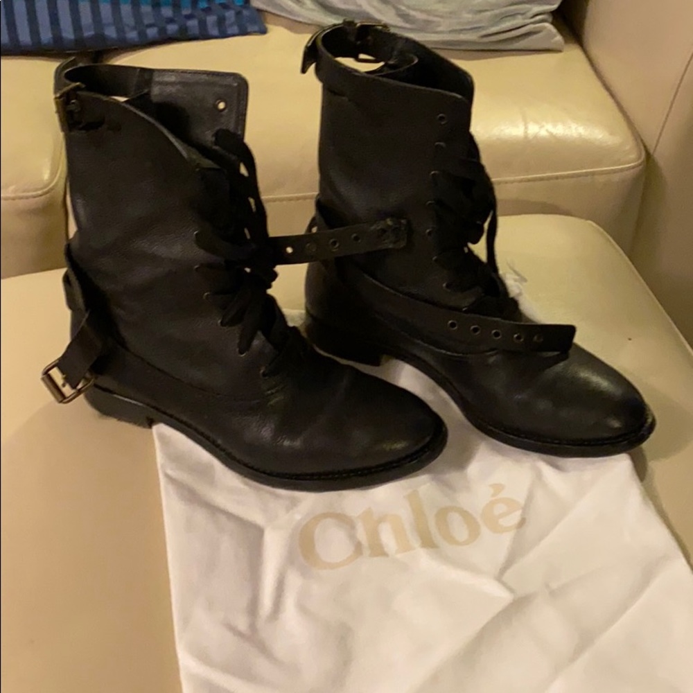 Chloe Combat Style Boots - Orson